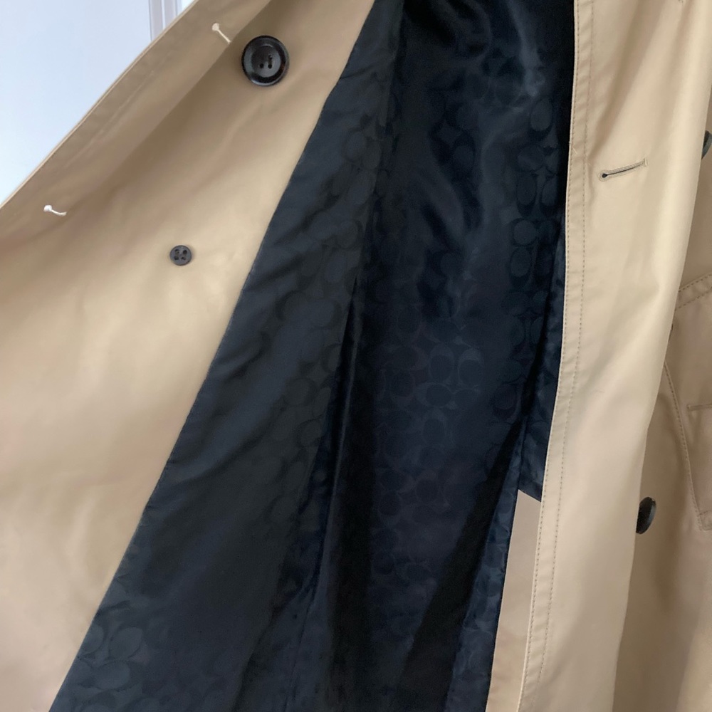 NWOT Coach Trench Coat in Khaki XXS - Picture 10 of 11